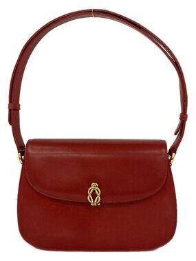 GUCCI Old Gucci - Red Leather Shoulder Bag